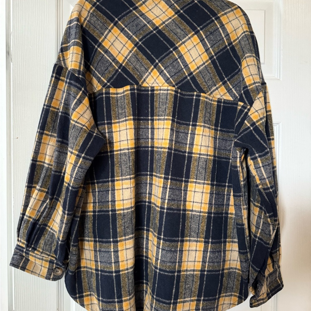Timing Oversized Plaid Shacket - Picture 2 of 3